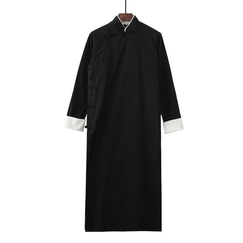 Beth and Brian Qipao - YTTZ Cotton fabric, Chinese Tang suit set and Crosstalk gown
