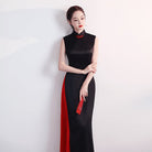 Beth and Brian Qipao - SDX Old Shanghai style, satin fabric long Qipao