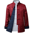 Beth and Brian Qipao - JXGZ Chinese Men double sided Tang suit Jacket, Wedding tang suit jacket